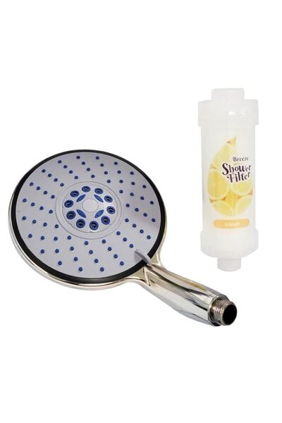 Generic رأس دش هوم برو بريز مع فلتر حمام معطر برائحة الليمون من هوم برو