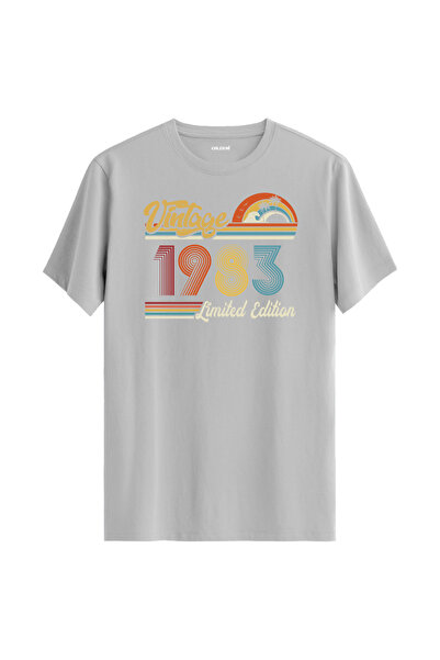 Colermi تي شيرت كلاسيكي لعام 1983 هدية عيد ميلاد برقبة دائرية للجنسين تي شيرت...