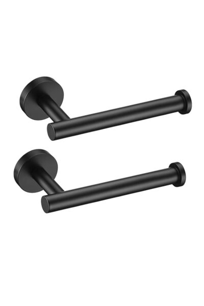 Generic حامل ورق تواليت نوليماس أسود غير لامع من الفولاذ المقاوم للصدأ SUS304...