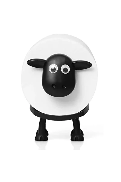 Generic Sheep Toilet Roll Holder - Funny Toilet Paper Holder Free Standing Bathroom Set - 3D Printed Black