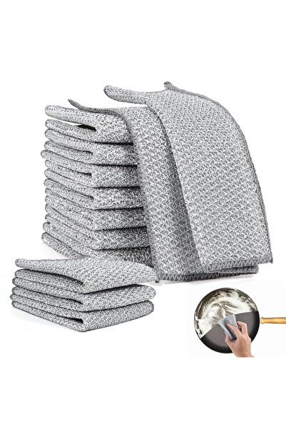 Generic EOOUT 10+10 pcs Multipurpose Wire Dishwashing Rag for Wet and Dry Dis...