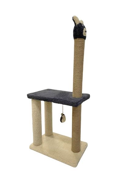 Komano Pontika Cat Scratching Board with Lama Figure |   Cat Bed |   84cm |   Rasping Platform with Games and Layers