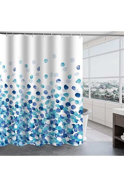 Generic TRUSTLIFE Shower Curtain Waterproof Polyester Bathroom Curtains,180 x 200 cm Washable Bath Curtains