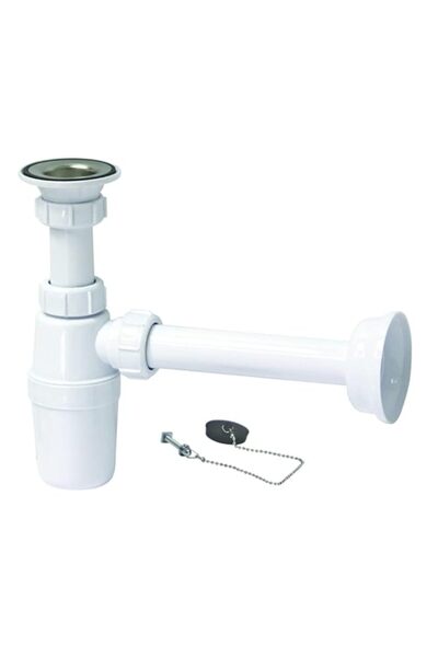 Generic Bottle Trap Wash Basin Bathroom Sink Waste Trap Drain Tube 1 1/4" - M...