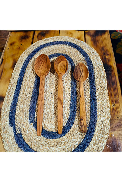 MasanaWood 5 Adet Zeytin Ağacı 25 cm Yemek Kaşığı