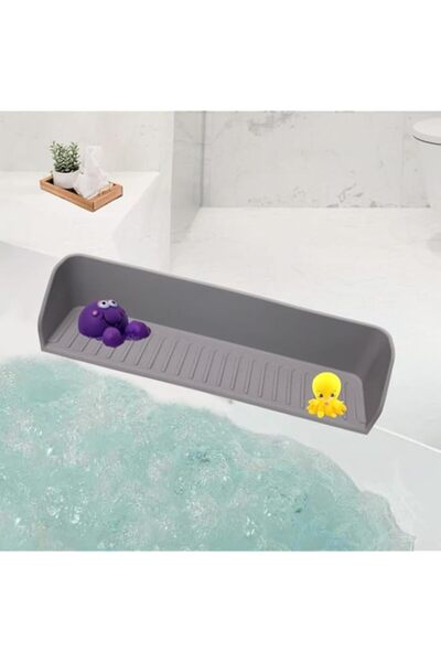 Generic واقي أكوا سبلاش - واقي سيليكون من الرذاذ لحوض الاستحمام وحوض المطبخ م...