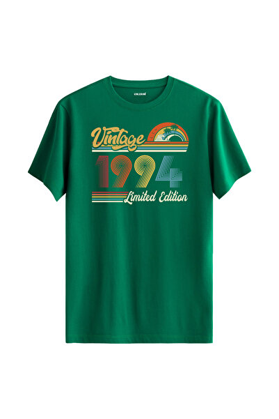 Colermi تي شيرت عتيق لعام 1994 هدية عيد ميلاد برقبة دائرية للجنسين تي شيرت عتيق