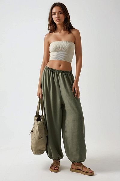 Hiccup Low Waist Loose Cut Jogger Pants