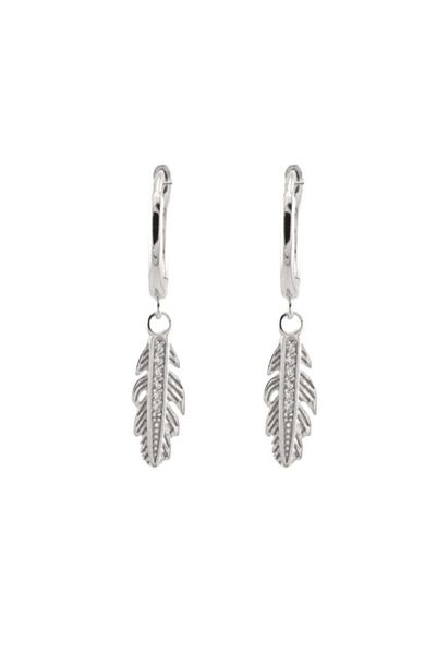 Bijuteria SORELLY Cercei Argint Feather Hoops