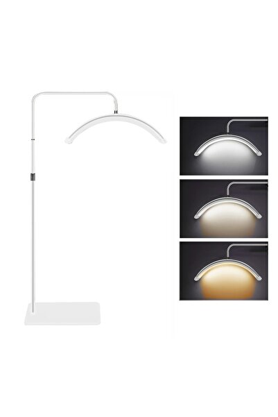 OEM Lampă de podea video LED, formă de semilună, lumină de umplere, 3200K-5600K, reglabilă cu suport metalic de 180 cm, Ph