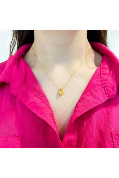 Bijuteria SORELLY Lant Argint Gold Tear Drop 1.2 cm