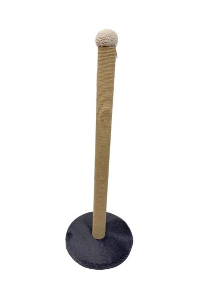 Komano Pontika Round Bottom Adult Cat Scratching Board 92 cm Welsoft Fabric 1St Quality Jute Rope