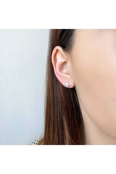 Bijuteria SORELLY Cercei Argint Half Pave