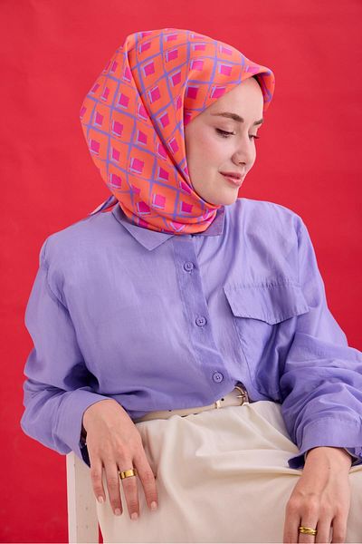 Silk Home Twill Silk Scarf 11474 01