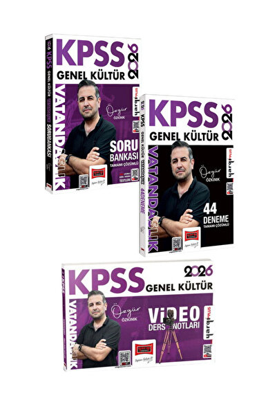 Yargı Yayınları 2026 KPSS Genel Kültür Tamamı Çözümlü Vatandaşlık Soru Bankas...