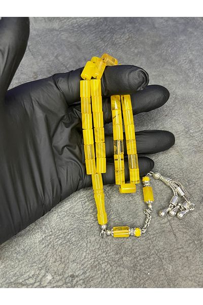 Mos Tespih Cutting High-End Special Design Moire Tightening Amber Prayer Beads