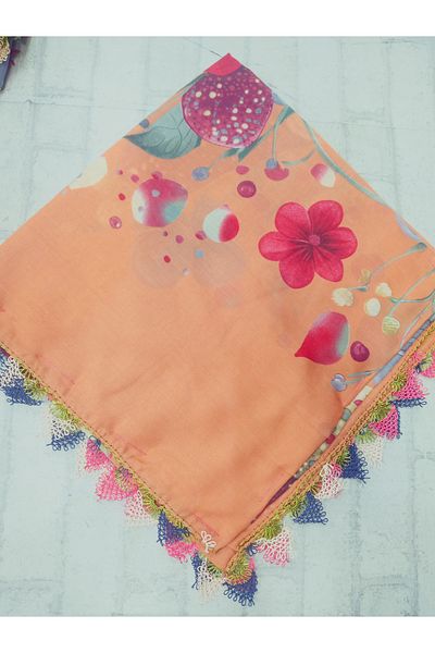 Cenk And Reyhan Handwork Needlework Writing, Scarf, Yemeni, Mevlüt Cover, Gift with 4 Embroidered Edges