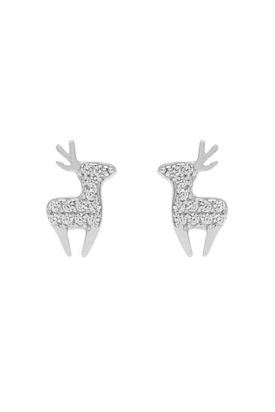 Bijuteria SORELLY Silver Deer Earrings