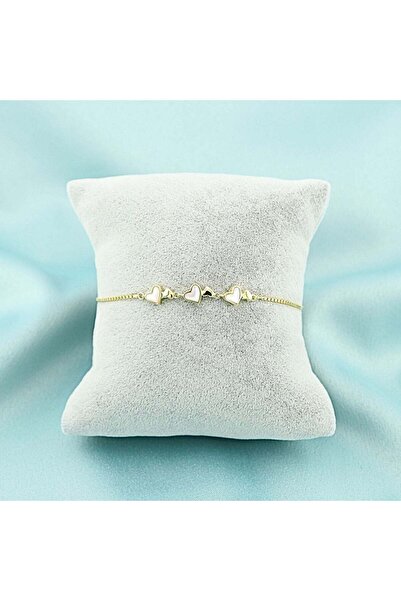 Bijuteria SORELLY Bratara Argint Placat cu Aur Little Hearts