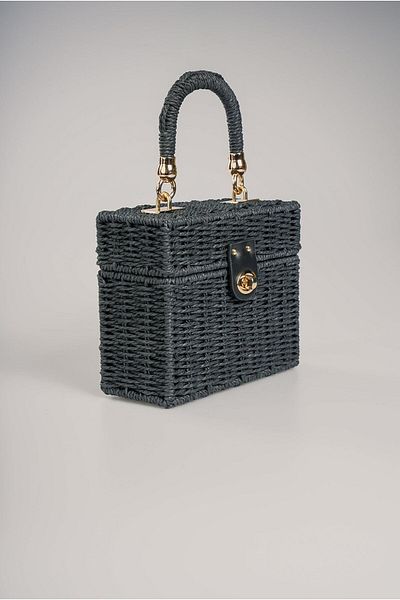 Galat Ççs Women's 17925 Small Size Straw Bag with Shoulder Strap