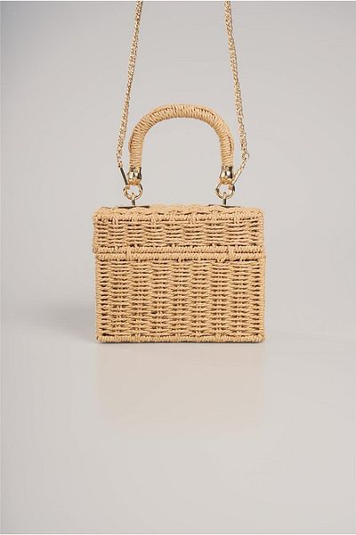 Galat Ççs Women's 17925 Small Size Straw Bag with Shoulder Strap