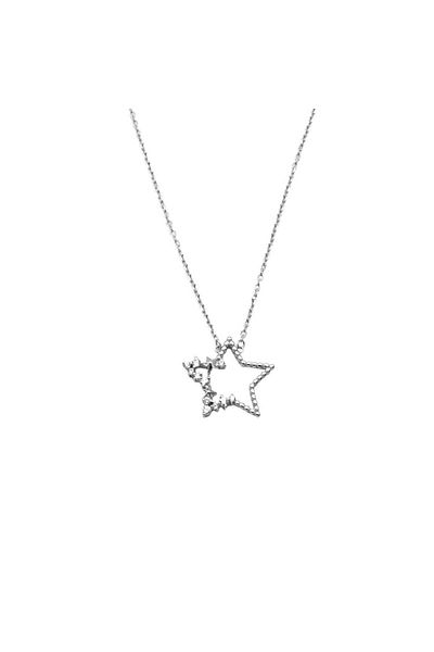 Bijuteria SORELLY Lant Argint cu Stea Half Cut si Pietre Zirconia