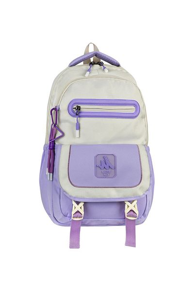 Dadacuq Trend Four-Compartment Cover School Backpack with Lock and Accessories Daily Travel Bag Ddcq4722