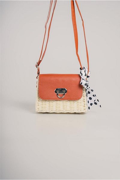 Galat Ççs Women's 17926 Small Size Straw Bag with Shoulder Strap