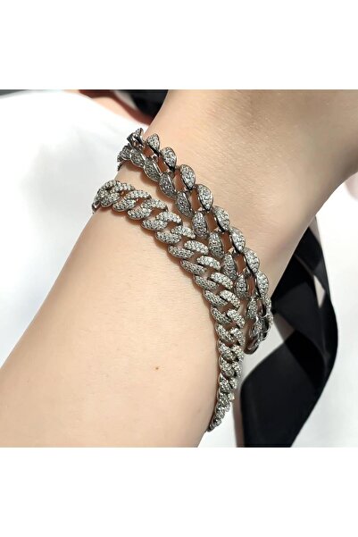 Bijuteria SORELLY Bratara Argint Cuban Link cu Pietre Zirconia