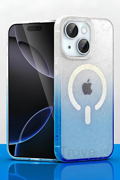 TechTrove Apple iPhone 15 Plus Uyumlu Pummel Shiny Magsafe Kapak
