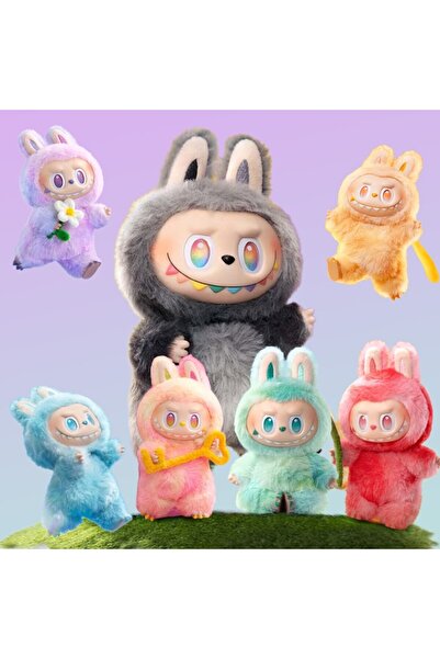 OEM Labubu plush toy, 17 cm, multicolor