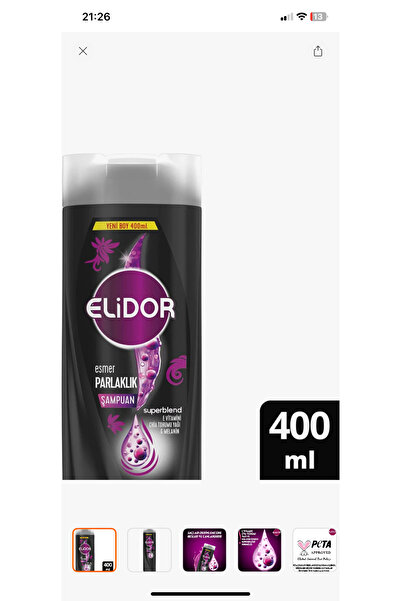 Elidor esmer parlaklık şanpuan 400 ml