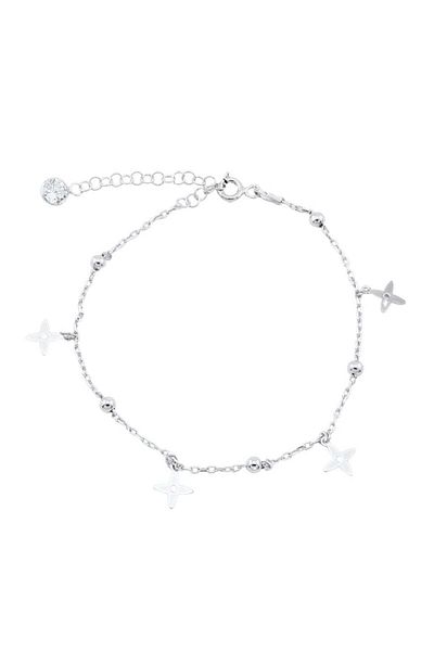 Bijuteria SORELLY Silver Bracelet with Balls and Flowers