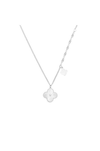 Bijuteria SORELLY Silver Chain Flower with Stripes