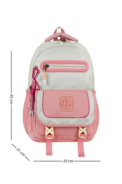 Dadacuq Trend Four-Compartment Cover School Backpack with Lock and Accessories Daily Travel Bag Ddcq4722