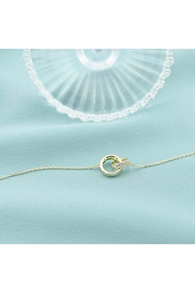 Bijuteria SORELLY Bratara Argint Placat cu Aur Infinity Circles