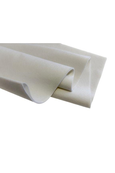 feltland Fetru/pasla din lana 100%, moale 1.2mm, 50*40cm - alb