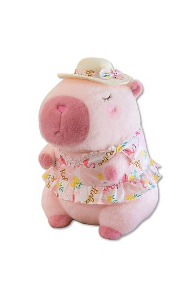 AONYIYI Plus Toy Capybara, 24cm, Pink, for Girls, Adorable Gift