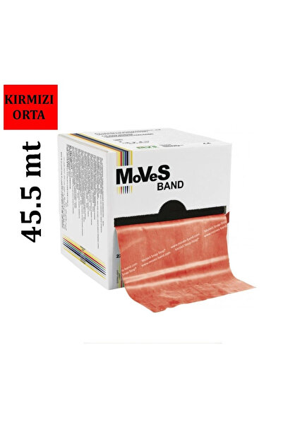 Moves Msd Band Pilates Band 45.5Mt / Exercise Band / Red/Medium