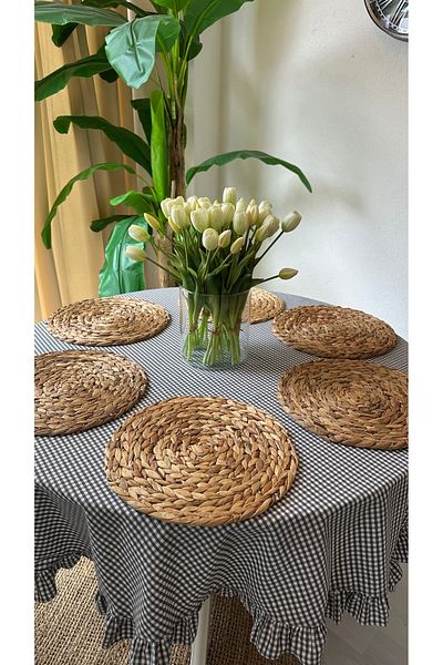 Decamor home 6 Pieces Wicker Rattan American Service Supla