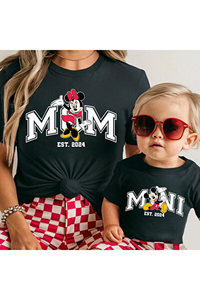 SVART WEAR Set de tricouri Mickey Mama Mini Mother Daughter Kids tricou Twin (PRET PENTRU O singură bucăți)