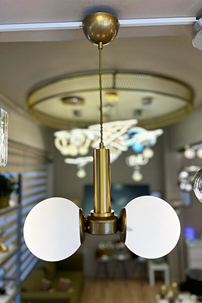 MINIMAL ETICARET VE BILGI TEKNOLOJILERI Globe Golden DUAL Sarkıt Cam Avize