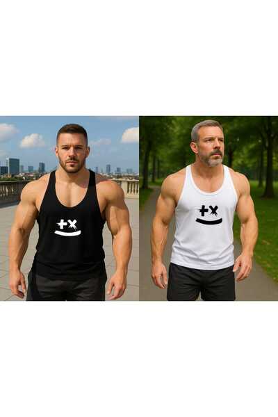 TREND ALİSSE Σετ 2 ανδρικών αθλητικών φανελάκια που απομακρύνουν τον ιδρώτα, ...