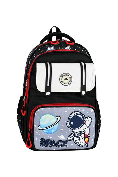 Dadacuq Multi-Compartment Astronaut Cover School Bag Lunch Box and Pen Holder Triple School Set Ddcq2722
