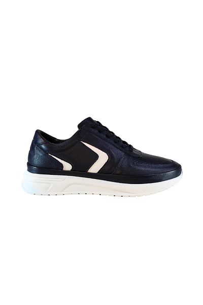Who What Wear Men's Front Face Perforated Genuine Leather Sneakers Shoes 25Wm0323