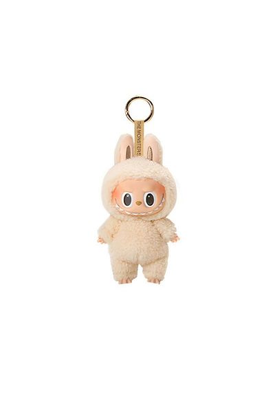 OEM Labubu Plush Toy, Little Fuzzy Monster 17 cm, Cream White