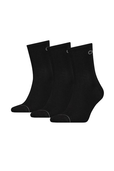 Calvin Klein , Set of Socks with Logo - 3 Pairs, Black, One Size