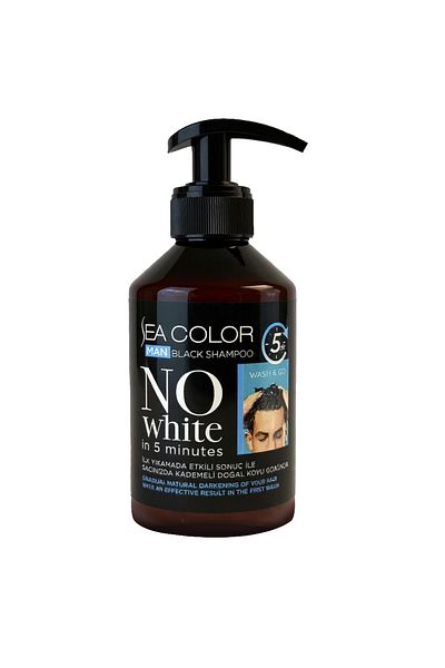 Sea Color Man No White Black Shampoo Black Shampoo End to White