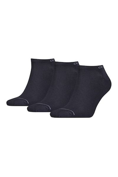Calvin Klein , Set of socks made from cotton blend with logo - 3 pairs, Dark Navy, One Size