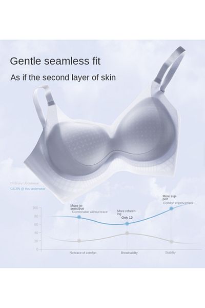 pae Breathable Recovery Ultra-Thin Seamless Lifting Ice Silk Ghost Bra